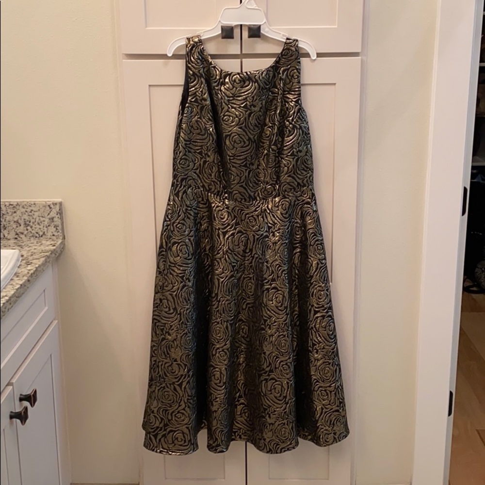 Black & Gold Formal Dress